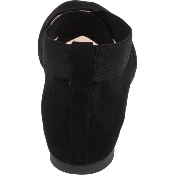 Jessica Simpson Women's Black Leather Ankle Cross Elastic Mandalaye Ballet Flats - Picture 4 of 8